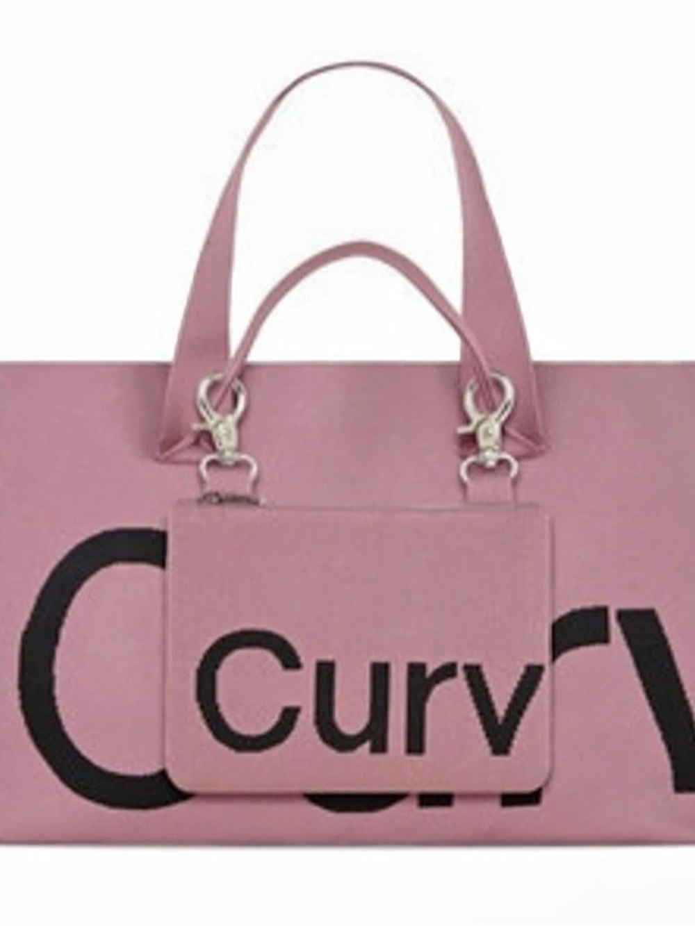 Curves by Sean Brown Curves Double Knit Tote Pink